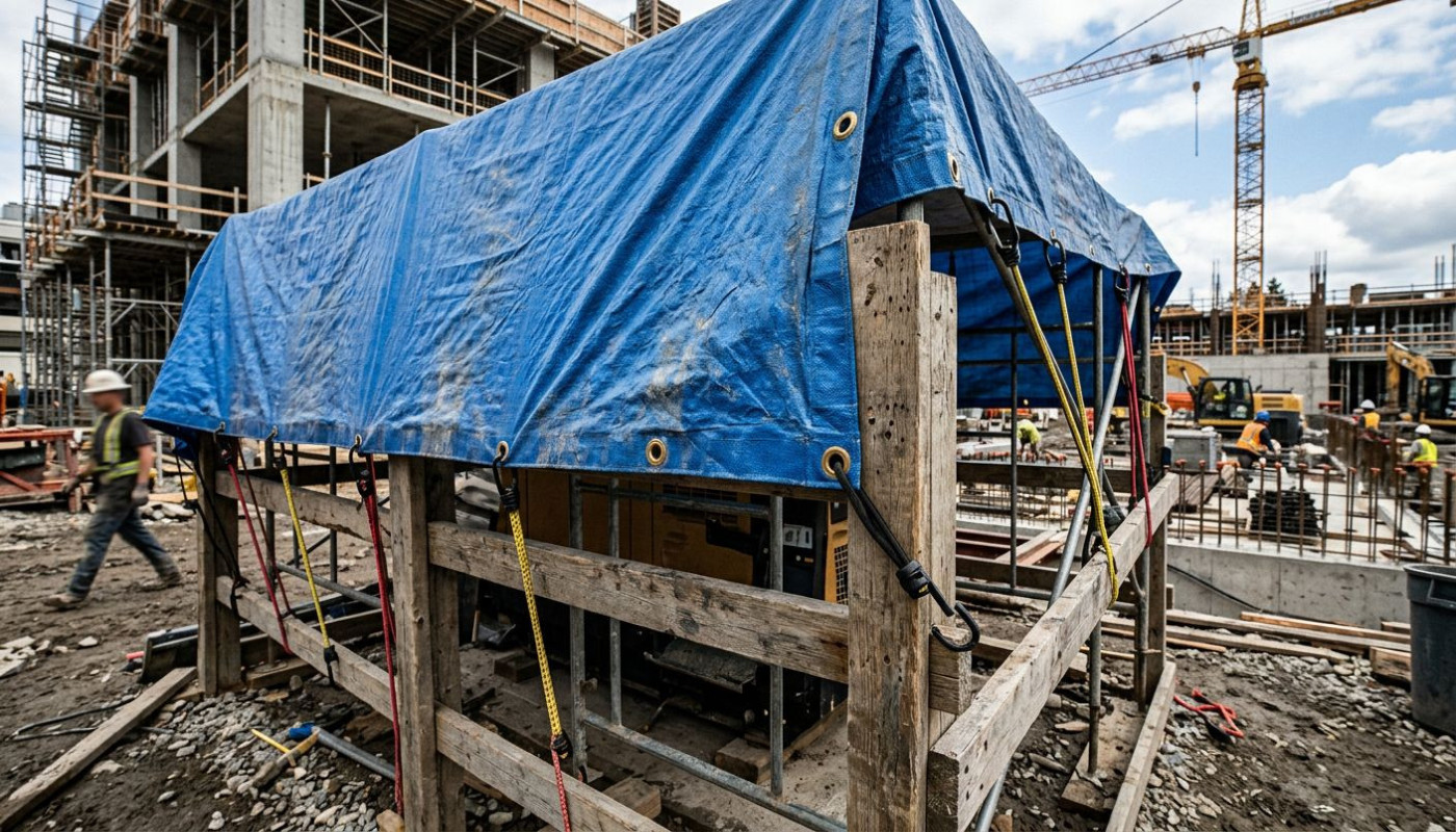 Méthodes efficaces pour fixer une bâche de protection en polyéthylène